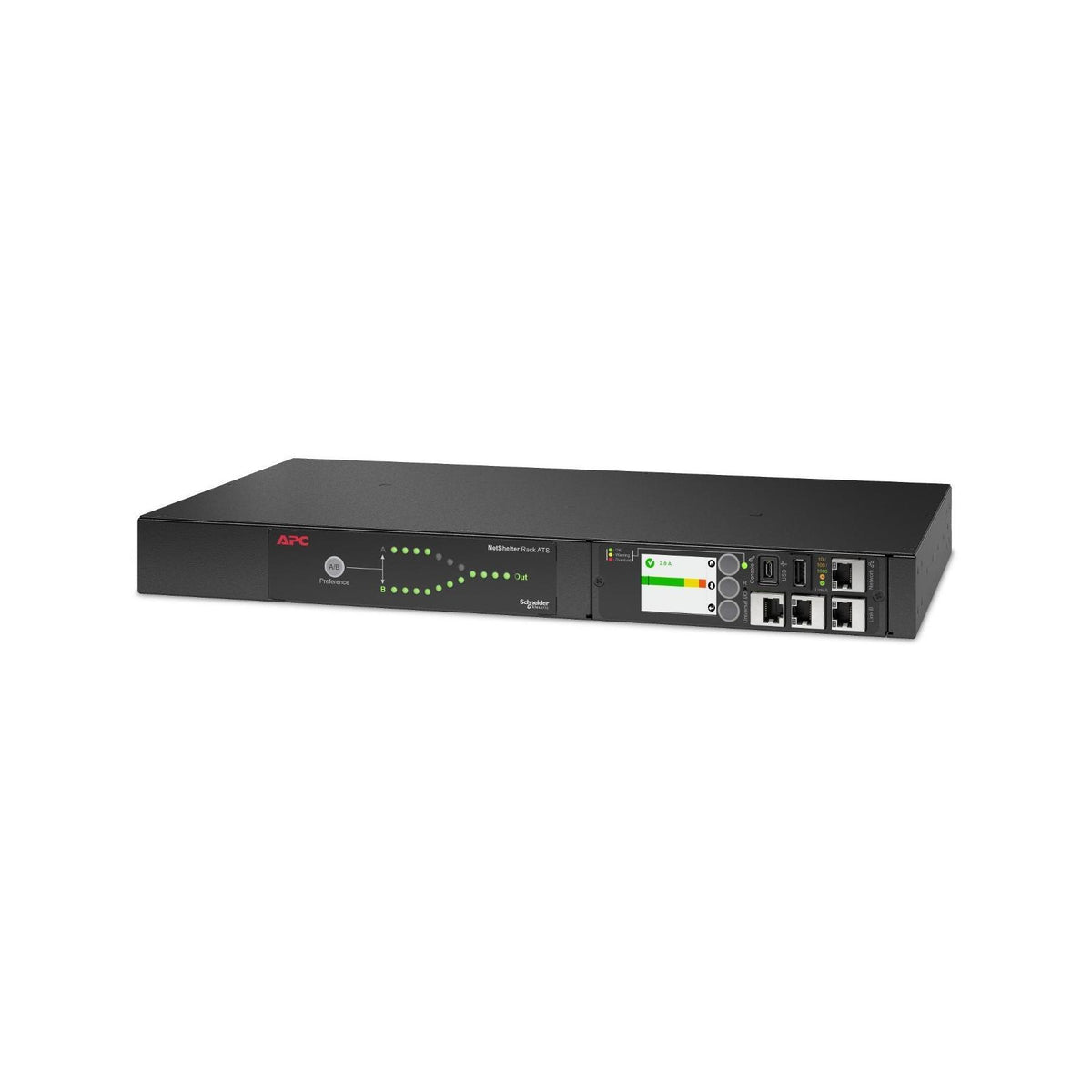 APC Rack ATS 1U 10A 230V C14 IN 12 C13 OUT