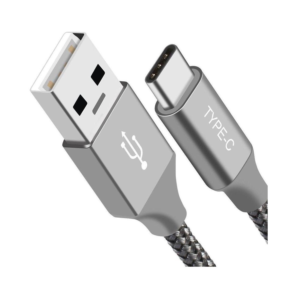 Astrotek 1m USB-A to USB-C Data Sync Charge Cable Silver