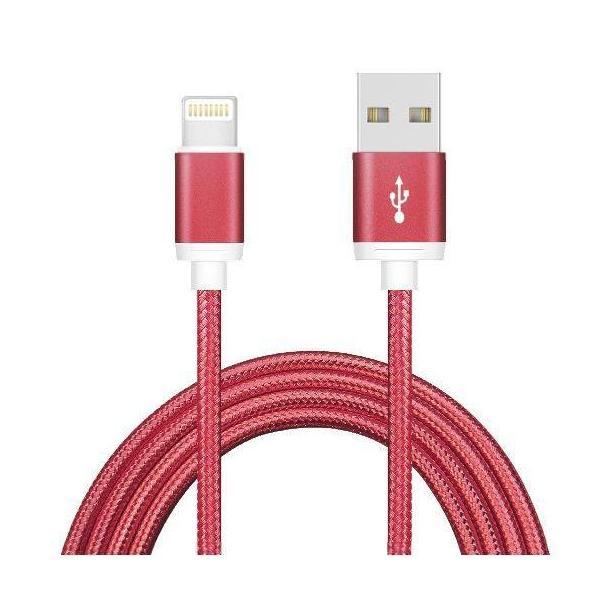 Astrotek 1m USB Lightning Data Sync Cable Red for iPhone iPad iPod