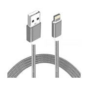 Astrotek 1m USB Lightning Data Sync Charger Grey White Color Cable for iPhone...