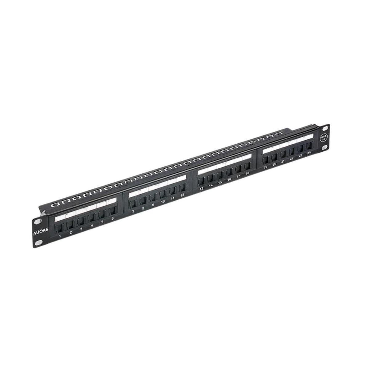 Astrotek 24 Ports UTP Patch Panel CAT6 RJ45 for 19" 1RU Rack Mount Data Netwo...