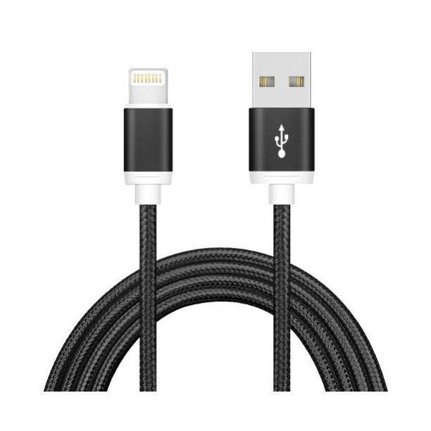 Astrotek 2M USB Lightning Data Sync Charging Cable Black for iPhone iPad iPod