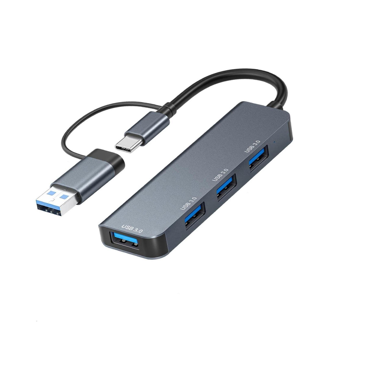Astrotek 4-Port USB3.0 Hub with USB-A Adapter for USB-C