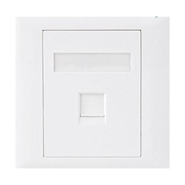 Astrotek CAT5e RJ45 Wall Face Plate 86x86mm 1 Port Socket Kit
