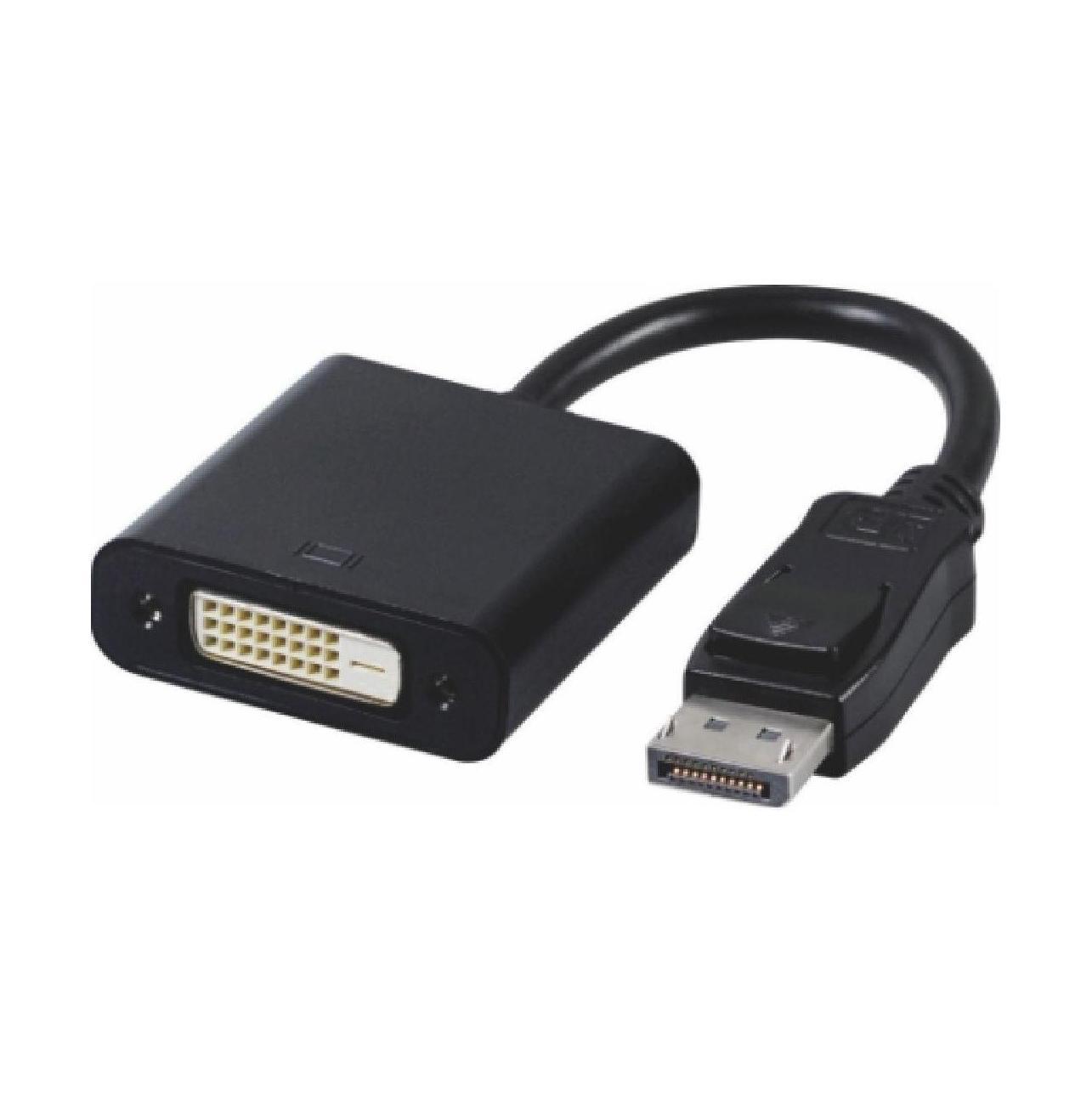 Astrotek DP to DVI Adapter Cable 15cm Male to Female Active Connector 20pin to 24+1pin