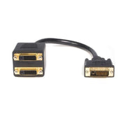 Astrotek DVI-D Splitter Cable 2m 24+1 Pins Male to 2x Female Gold Plated