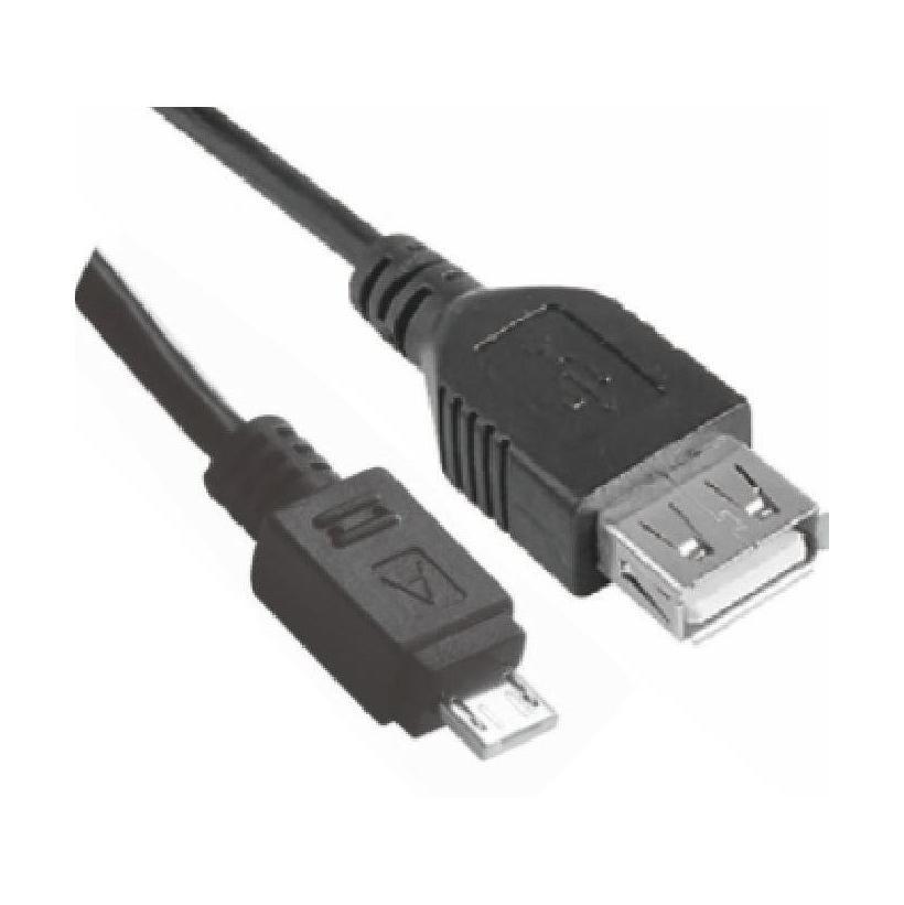 Astrotek Micro USB Male to USB Female OTG Adapter Cable Black 1m