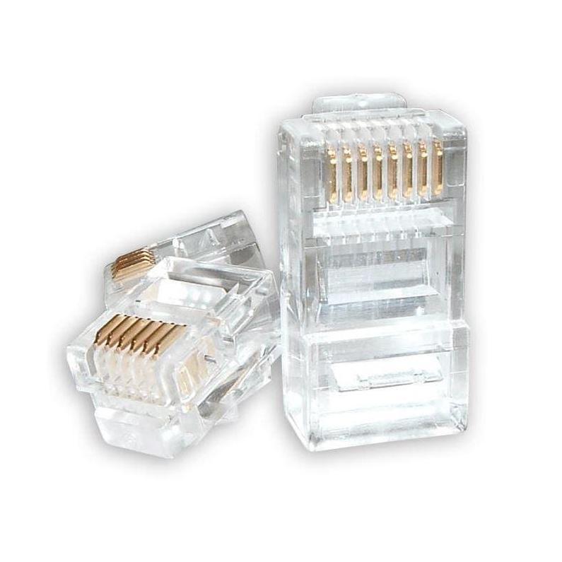 Astrotek RJ45 8P8C Modular Plug Crimp Connector CAT5e Transparent