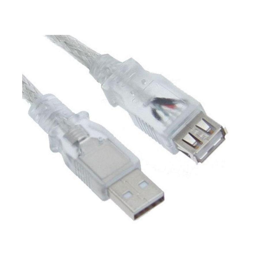 Astrotek USB 2.0 Extension Cable 5m Type A Male to Female Transparent ROHS