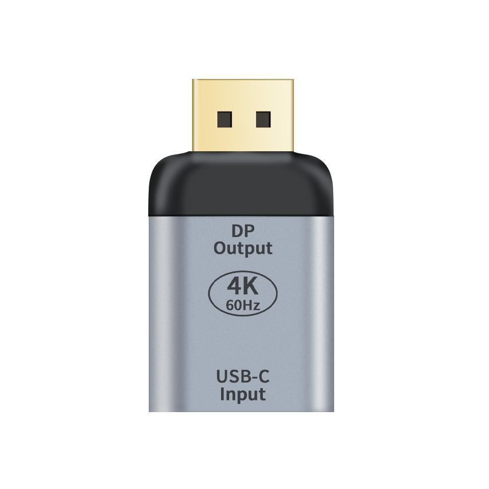 Astrotek USB-C to DP Female to Male Adapter 4K@60Hz Aluminium Gold Plated