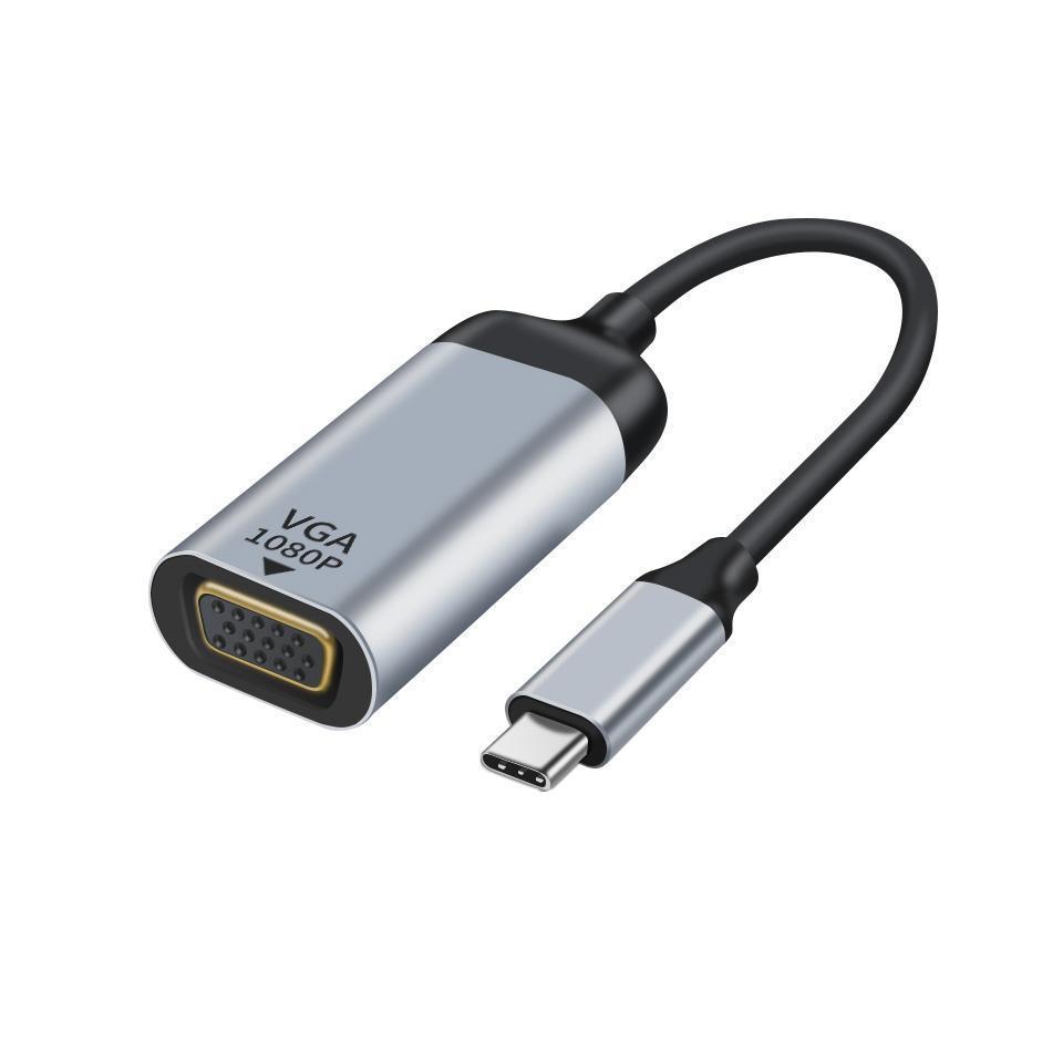 Astrotek USB-C to VGA Male to Female Adapter 15cm 1080P@60Hz Cable