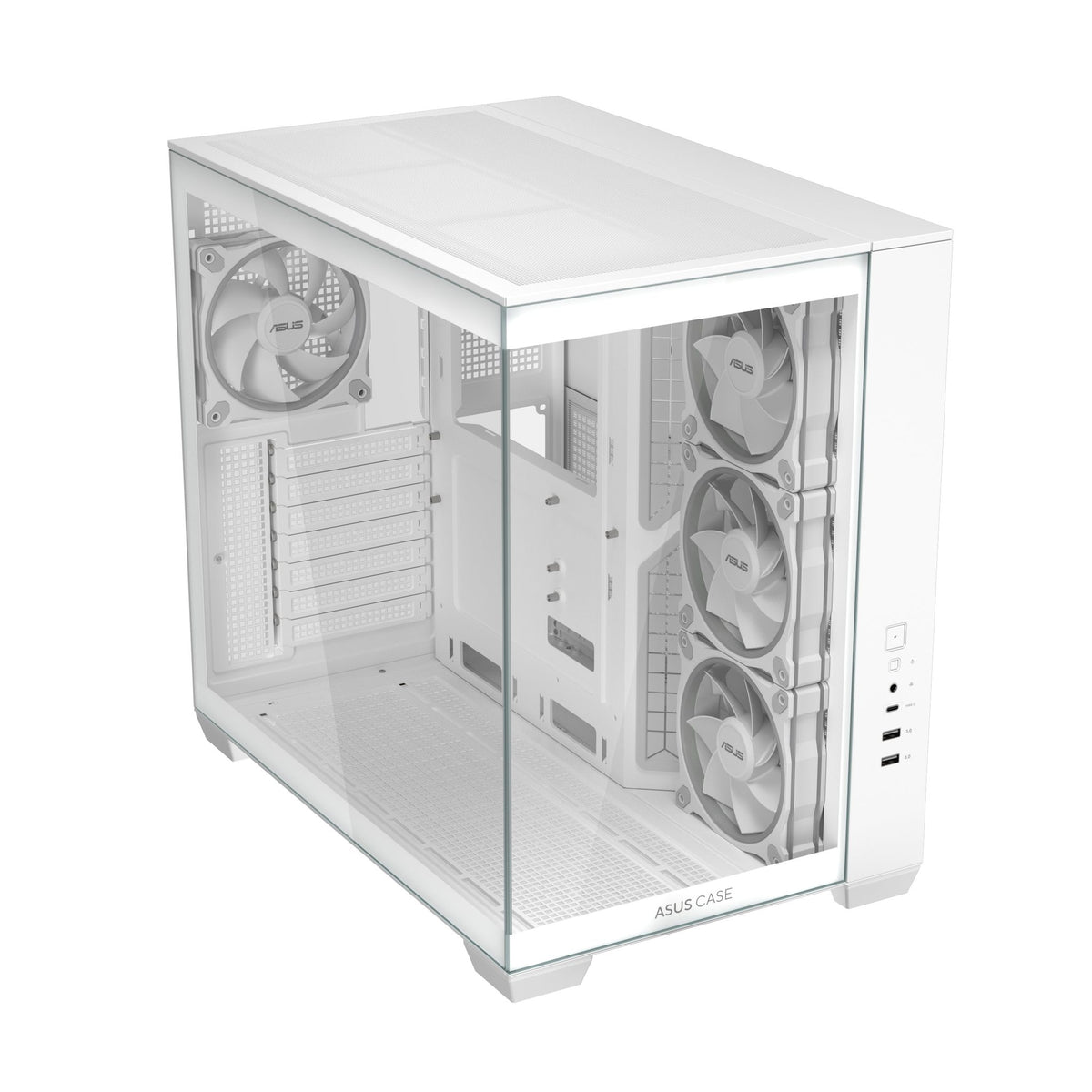 ASUS A32 PLUS White ATX Case 360mm Radiator 420mm GPU Four ARGB Fans