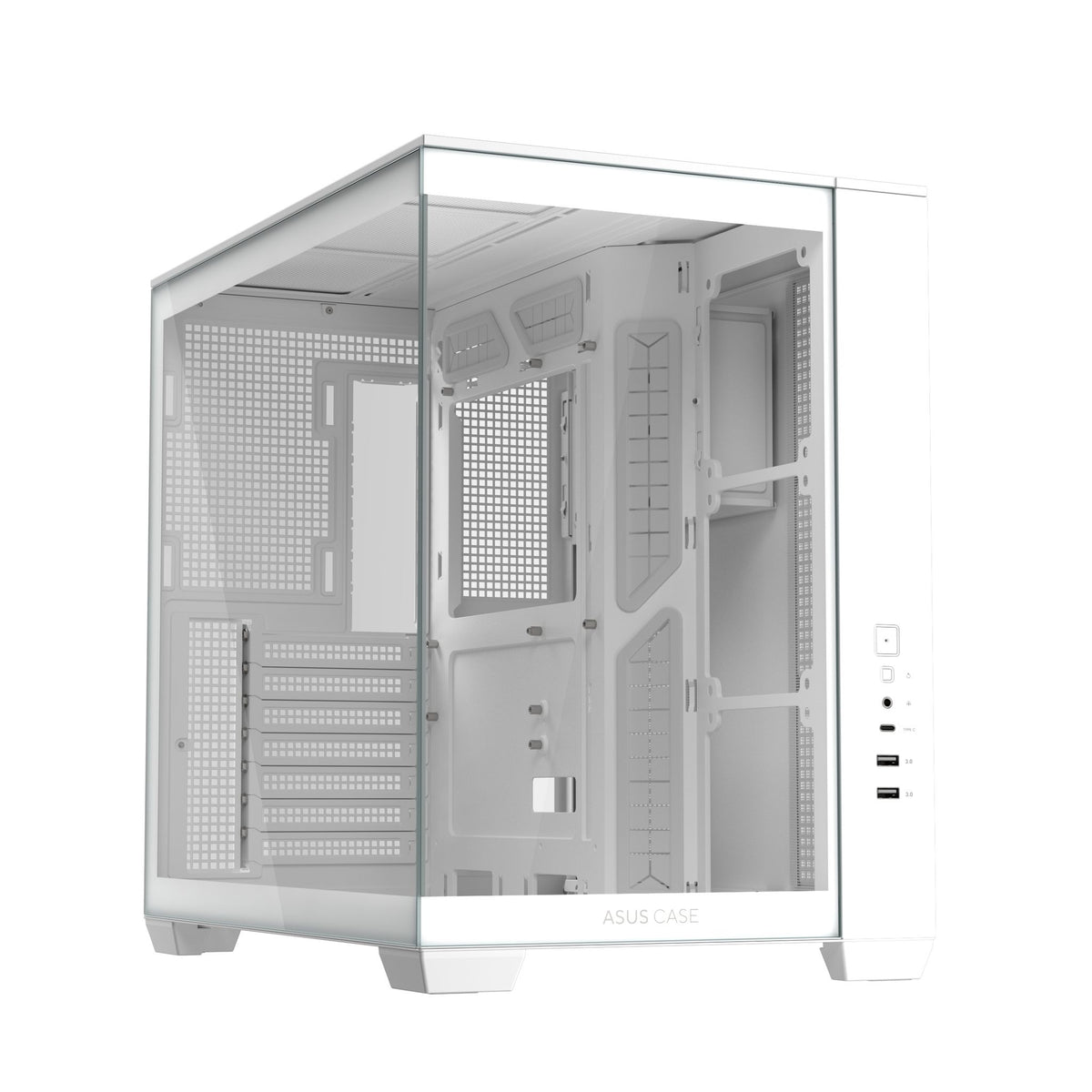 ASUS A32 White ATX Dual-Chamber Case 420mm GPU 360mm Radiator