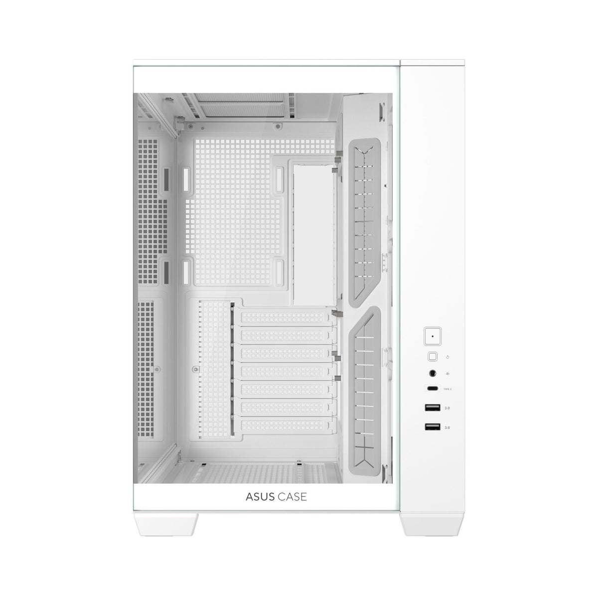 ASUS A32 White ATX Dual-Chamber Case 420mm GPU 360mm Radiator