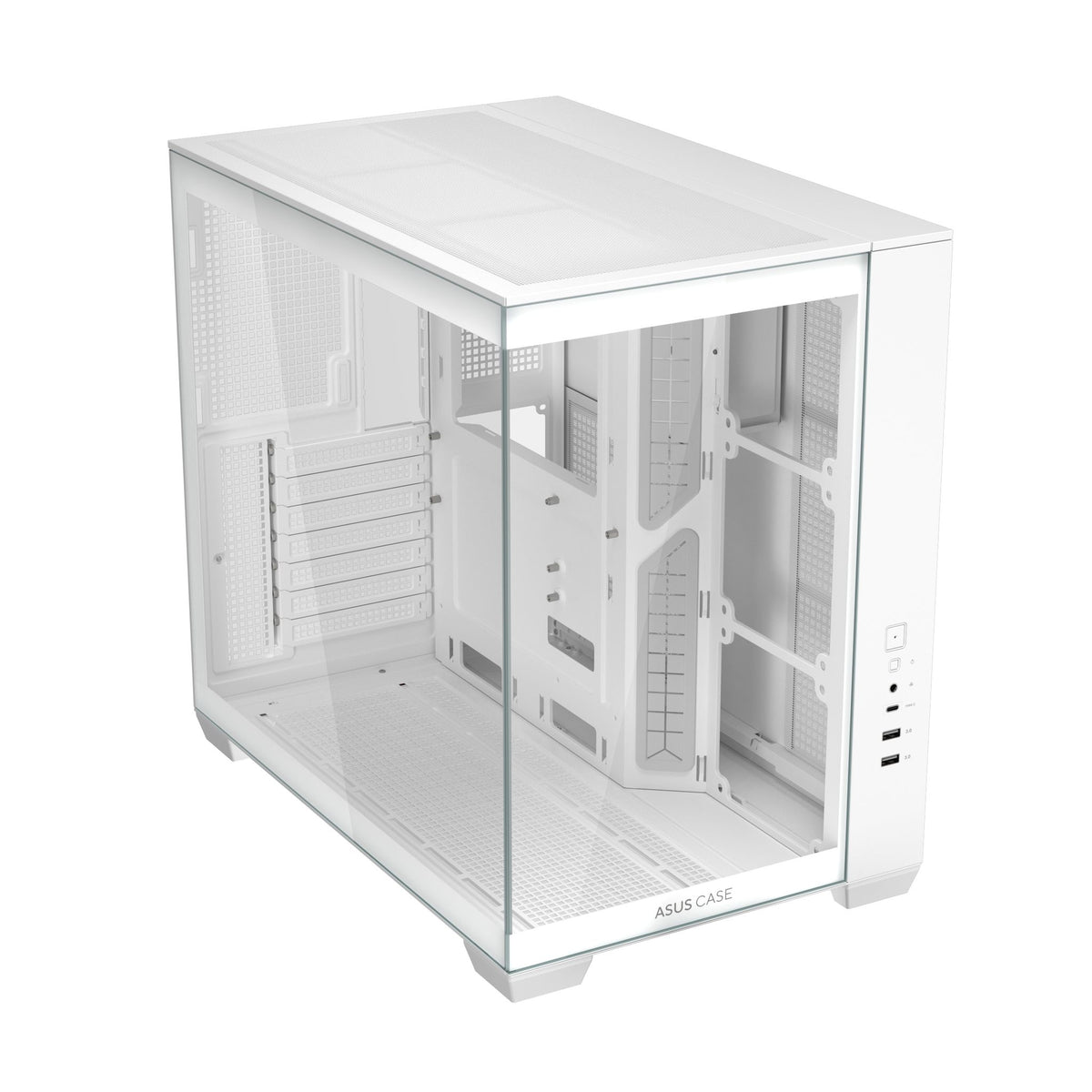 ASUS A32 White ATX Dual-Chamber Case 420mm GPU 360mm Radiator