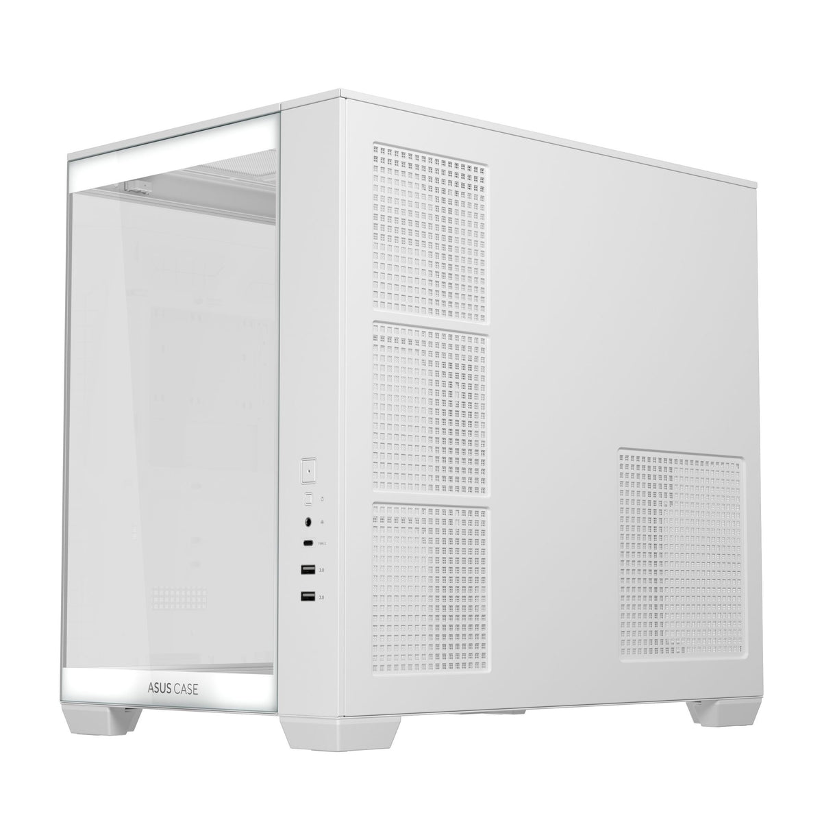 ASUS A32 White ATX Dual-Chamber Case 420mm GPU 360mm Radiator