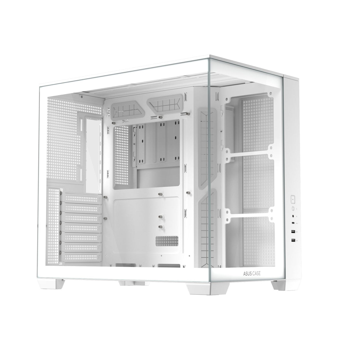 ASUS A32 White ATX Dual-Chamber Case 420mm GPU 360mm Radiator