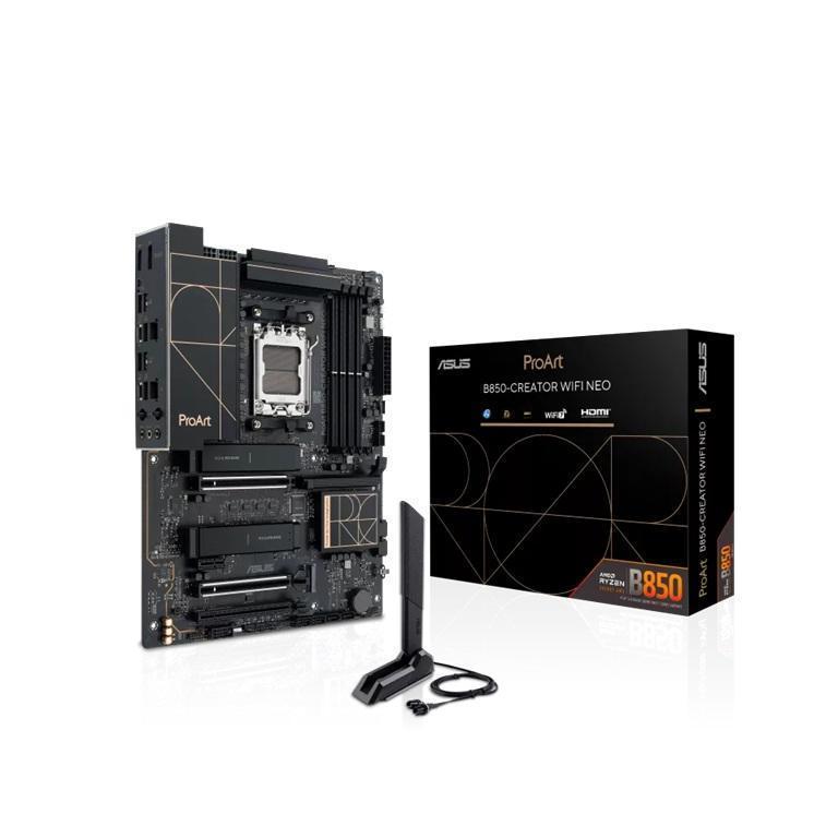 ASUS AMD ProArt B850-CREATOR WIFI NEO AM5 4DIMM 256GB DDR5 8400+MT/s 2x PCIe5...