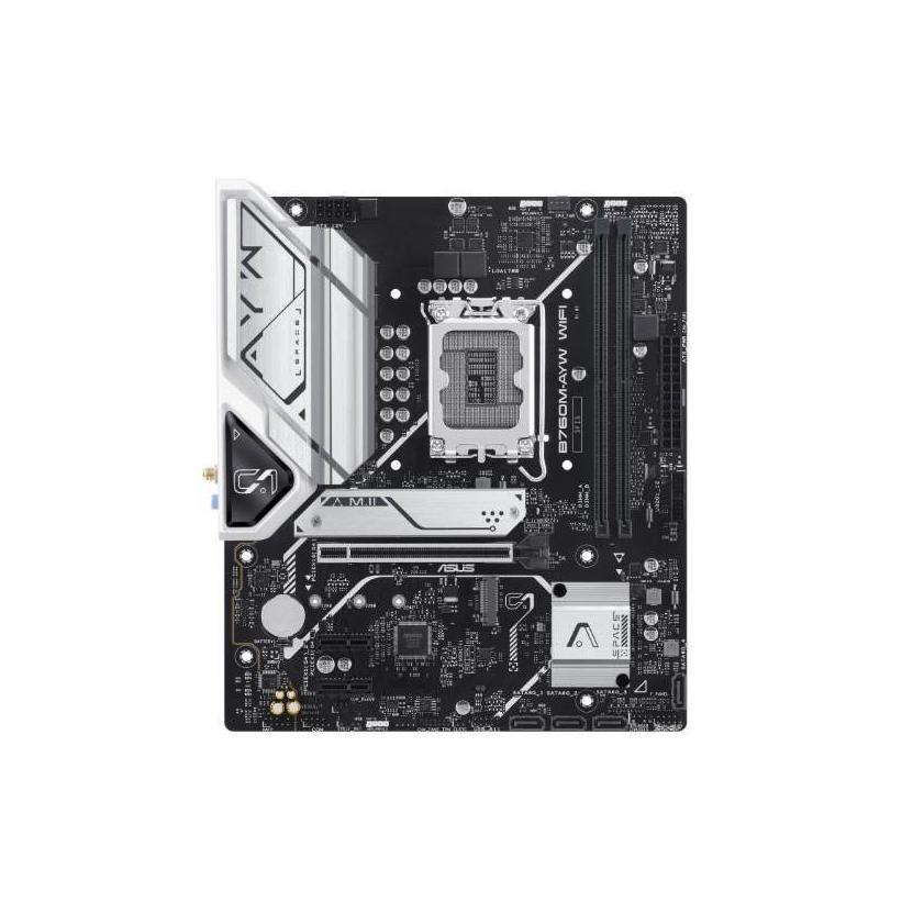 ASUS B760M-AYW WIFI DDR5 96GB mATX Motherboard PCIe 4.0 2x M.2 WiFi 6 HDMI 4K60