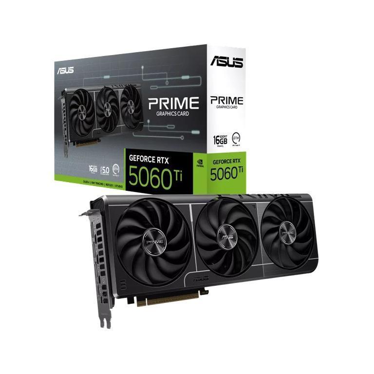 ASUS GeForce PRIME RTX 5060 Ti 16GB GDDR7 2602MHz PCIe 5.0 Graphics Card