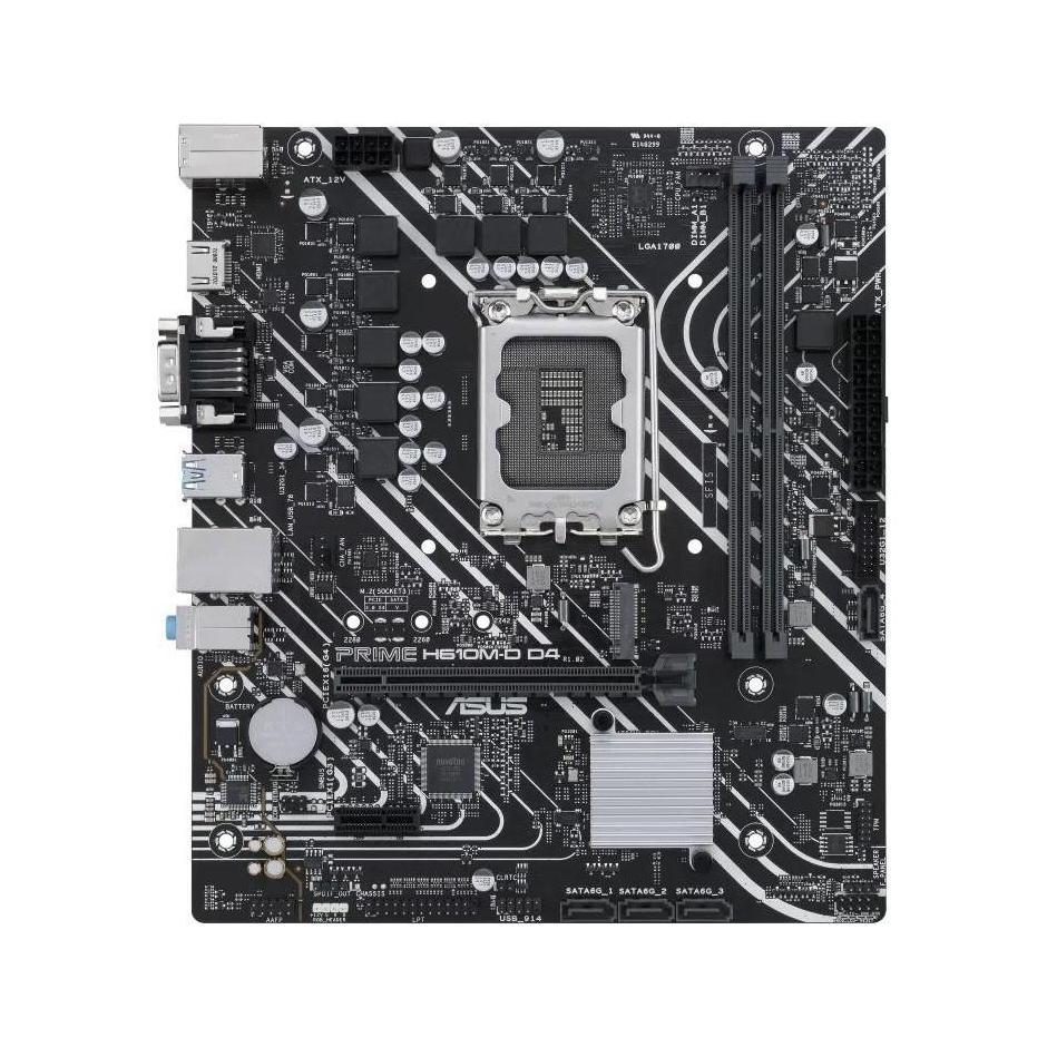 ASUS H610M-D PRIME DDR4 mATX Motherboard PCIe4 M.2 HDMI D-SUB USB3.2 SATA