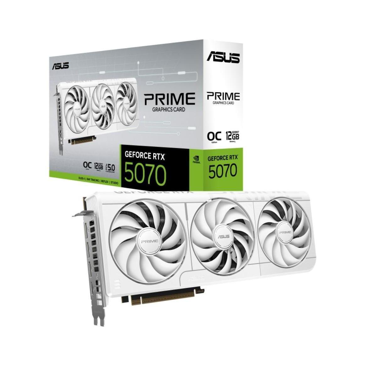 ASUS PRIME GeForce RTX 5070 12GB GDDR7 6144 CUDA Cores 28Gbps PCIe 5.0 Graphics Card
