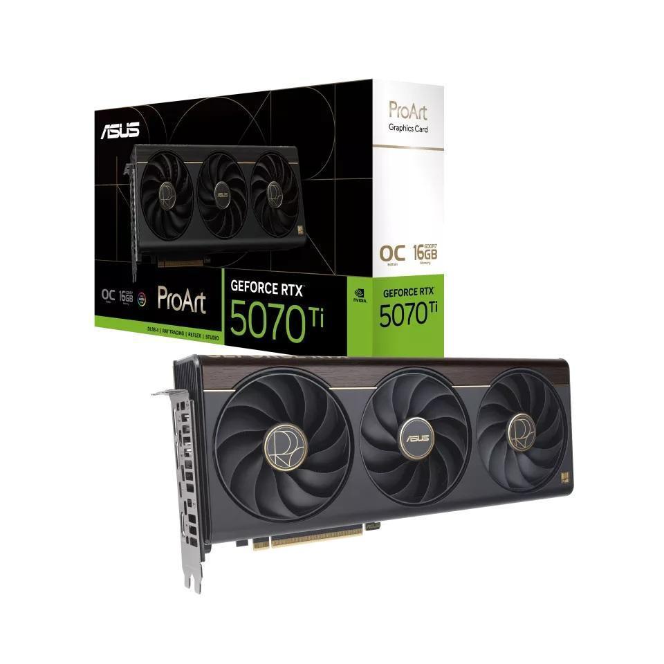 ASUS ProArt RTX 5070 Ti 16GB GDDR7 2610MHz PCIe 5.0 Graphics Card