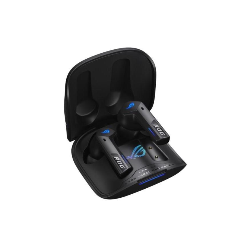 ASUS ROG Cetra True Wireless SpeedNova Black Dual-Mode Bone-Conduction AI Mic...