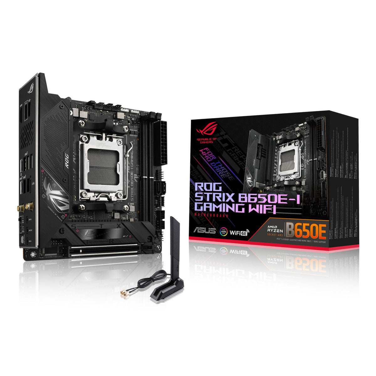 ASUS ROG STRIX B650E-I GAMING WIFI AMD B650 AM5 ITX Motherboard