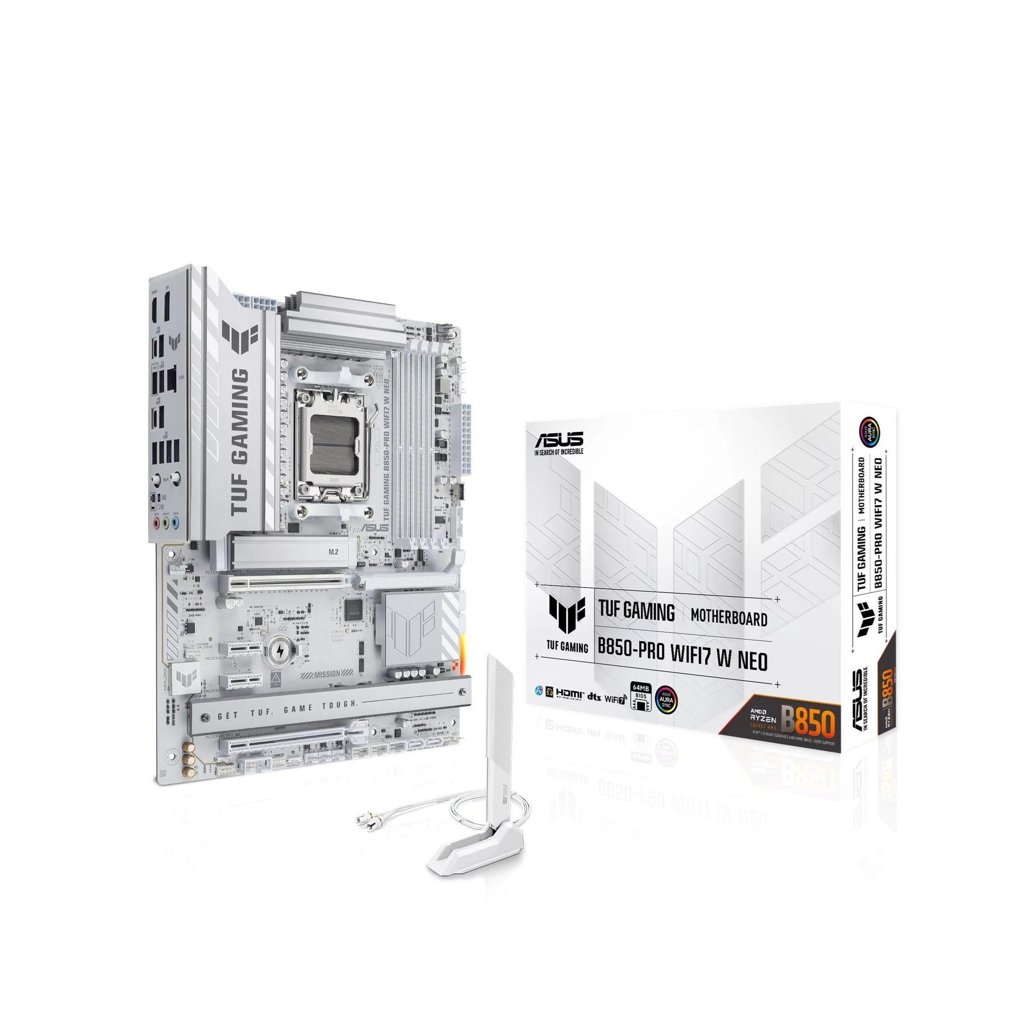 ASUS TUF Gaming B850-PRO WIFI7 256GB DDR5 PCIe 5.0 x3 M.2 WiFi 7 USB 20Gbps