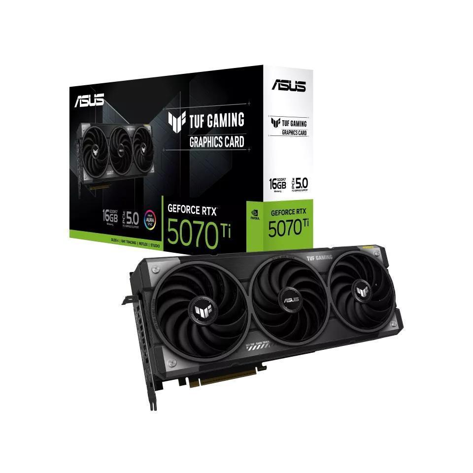 ASUS TUF RTX 5070 Ti 16GB GDDR7 2482MHz PCIe 5.0 Graphics Card