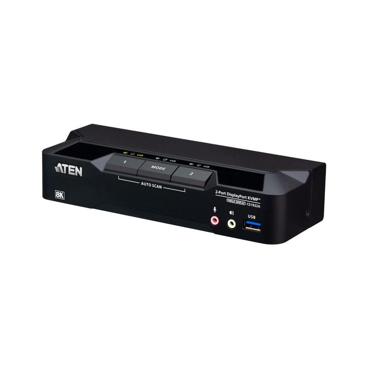 Aten 2-Port USB 3.0 DisplayPort KVMP Switch 8K