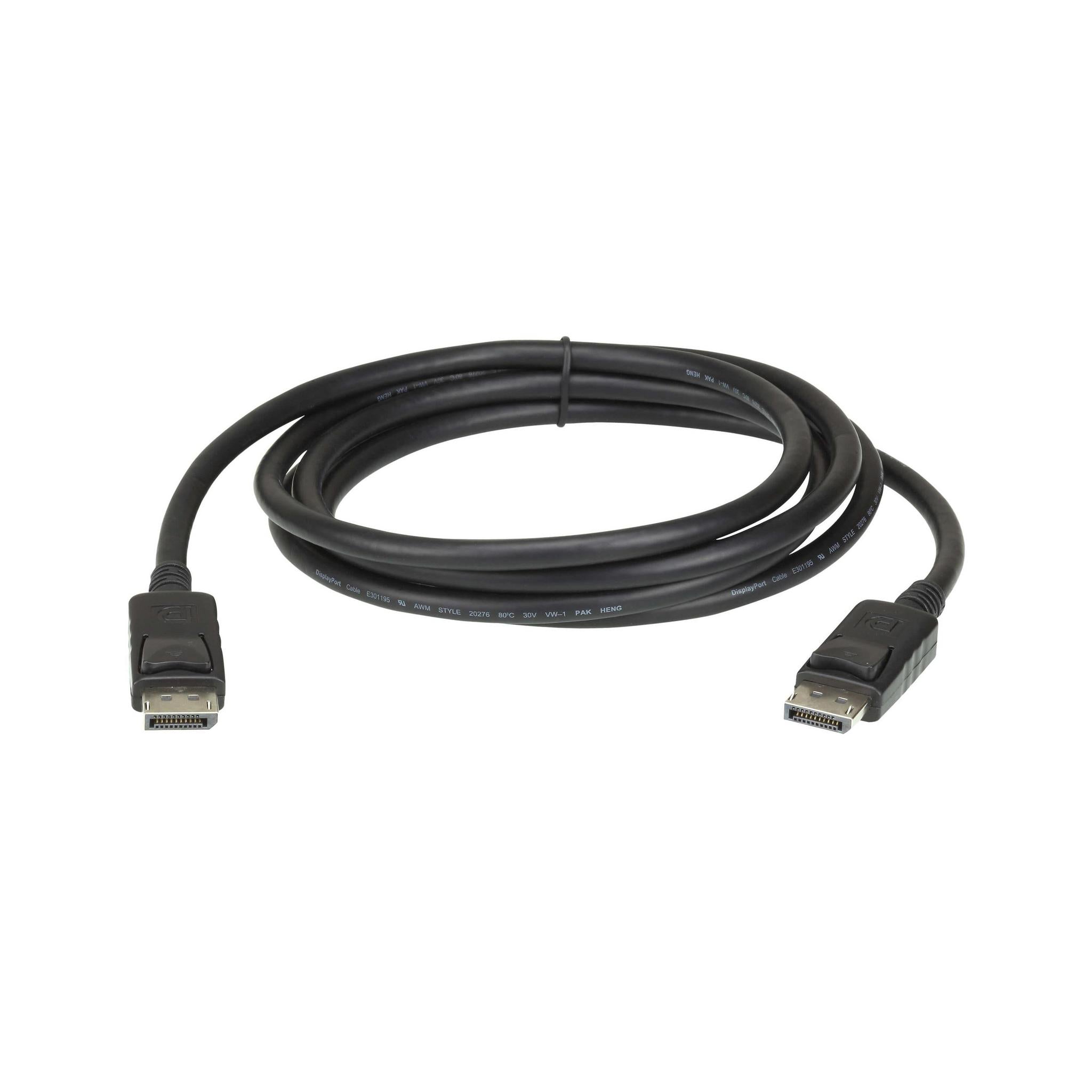 Aten 2m DisplayPort Cable supports up to 3840 x 2160 @ 60Hz 28 AWG copper wir...