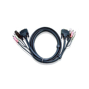 Aten 3m DVI-D Single Link KVM Cable with USB Audio