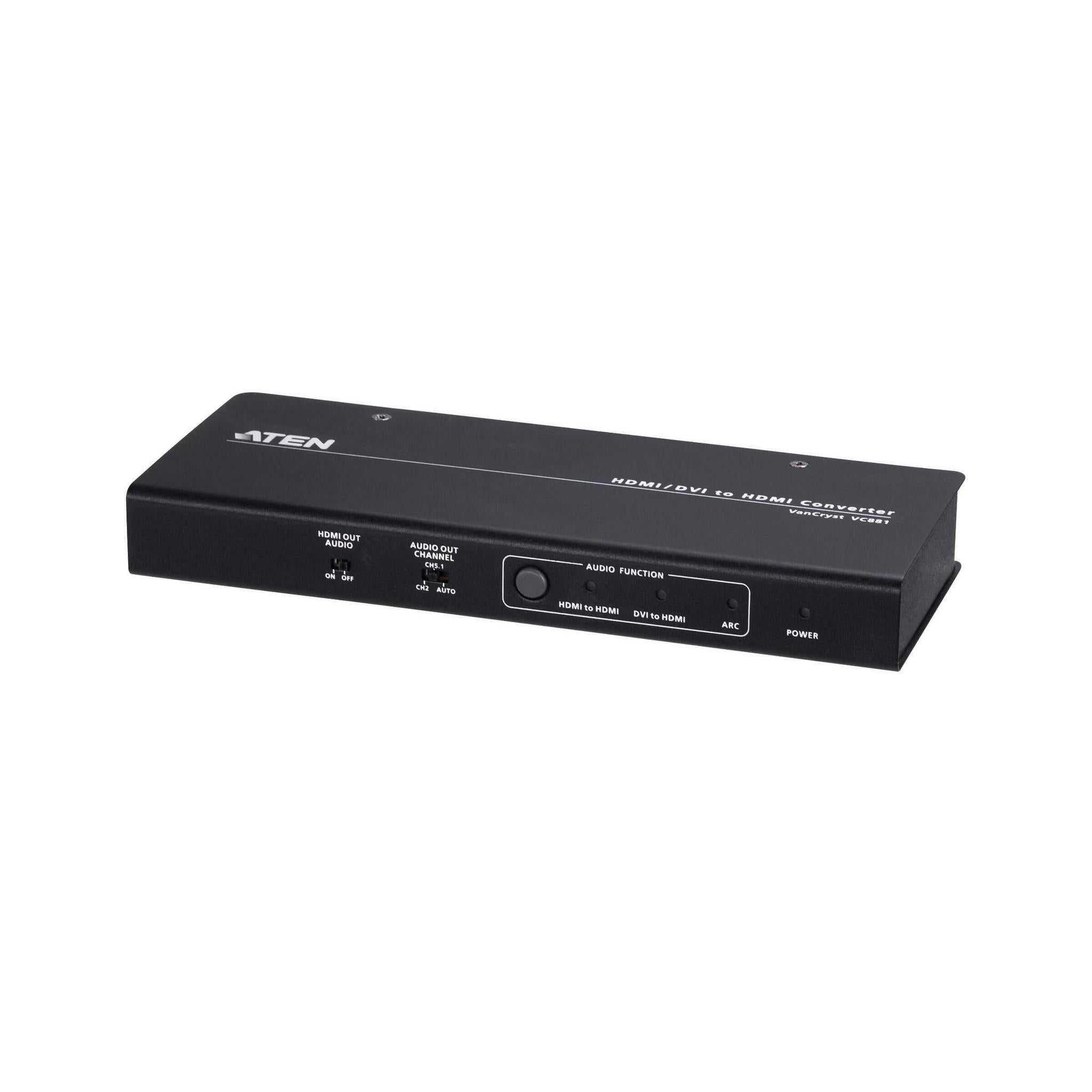 Aten 4K HDMI/DVI to HDMI Converter with Audio De-Embedder ARC DVI Analog Digital Audio Out