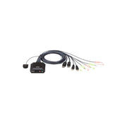Aten Compact KVM Switch 2 Port Single Display Display Port w/ Audio Remote Po...