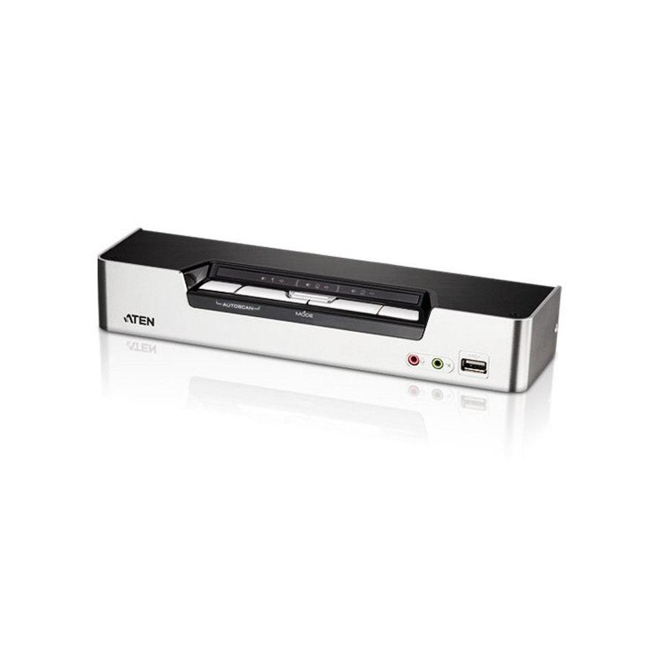 Aten Desktop KVMP Switch 4 Port Single Display HDMI Audio Cables Included