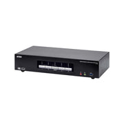 Aten Desktop KVMP Switch 4 Port Triple Display 4K DisplayPort Audio Cables Included