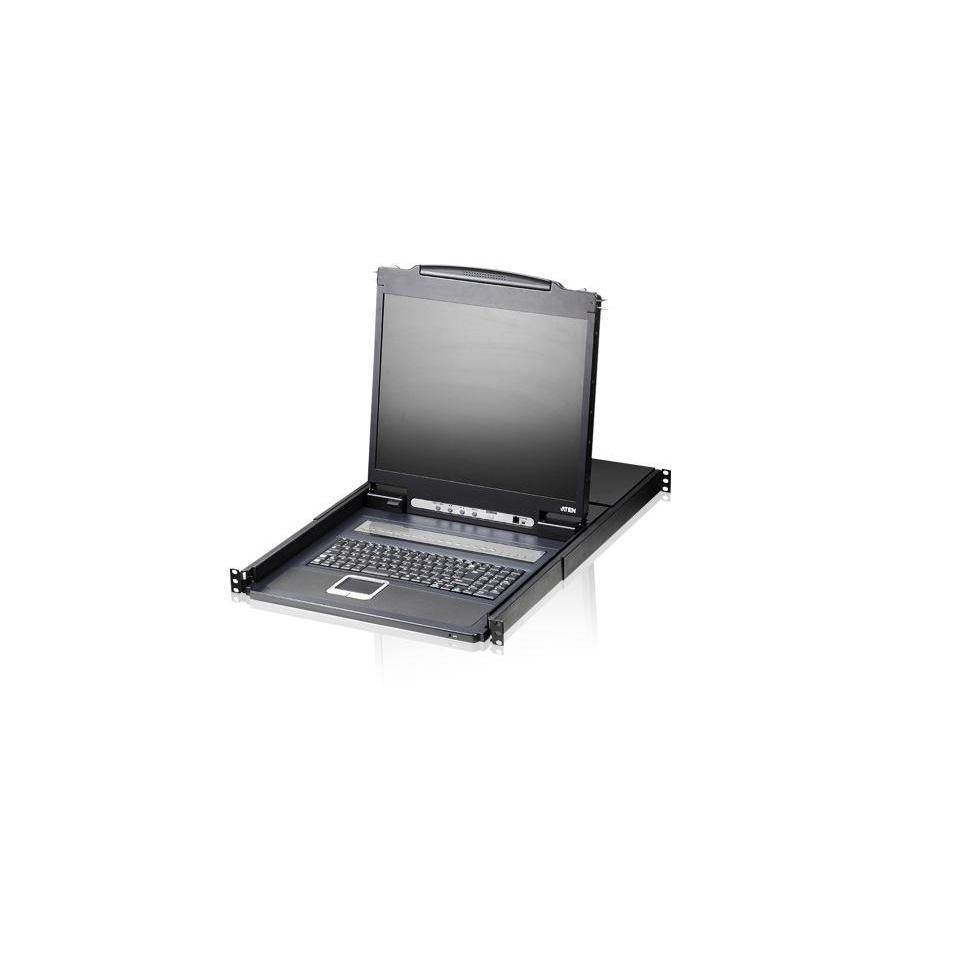 Aten Rackmount KVM Switch 8 Port VGA PS/2-USB 19" LCD Display