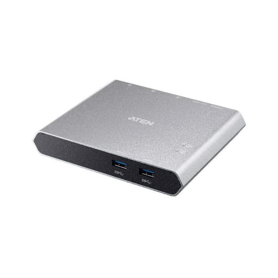 Aten Sharing Switch 2x2 USB-C 2x Devices 2x USB 3.2 Gen2 Ports Power Passthro...