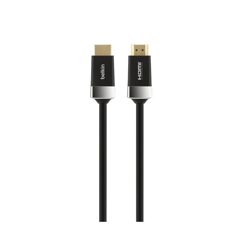 Belkin Advanced Series High Speed 4K HDMI Cable with Ethernet 2M Black 4K 60Hz HDR 18Gbps