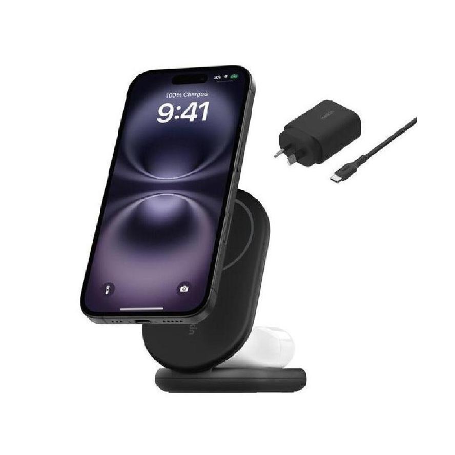 Belkin BoostCharge 2-in-1 Magnetic Foldable Wireless Charger 15W 36W Wall