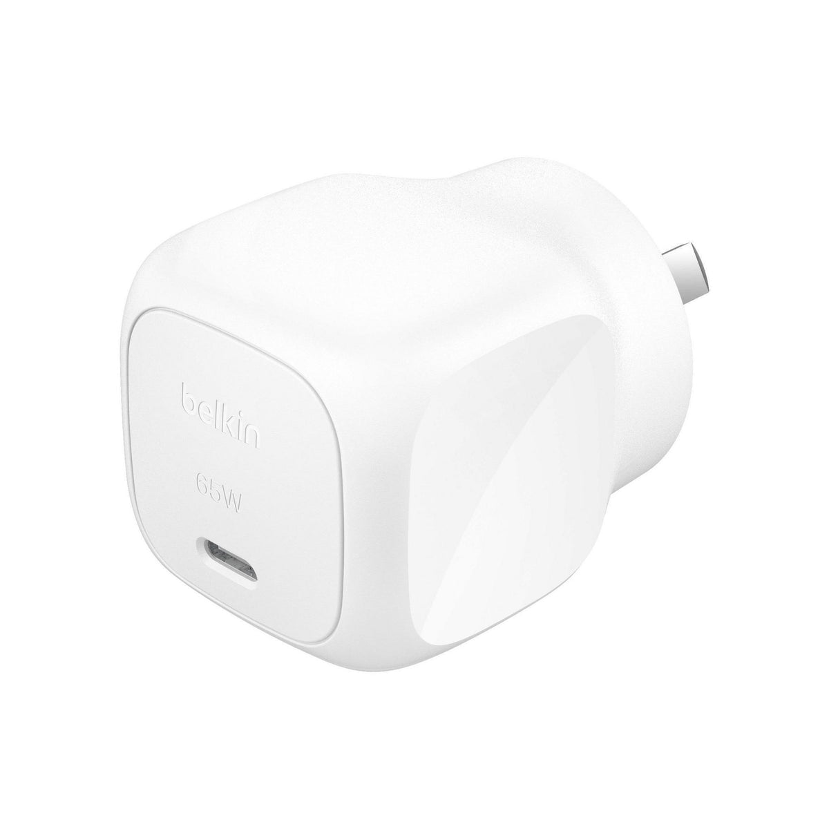 Belkin BoostCharge 65W USB-C PD Cubic Wall Charger White