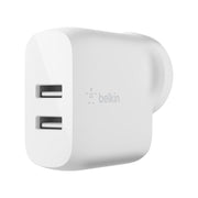 Belkin BoostCharge Dual USB-A Wall Charger 24W White