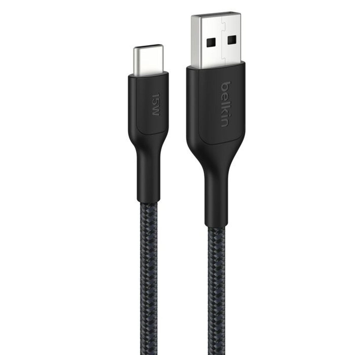 Belkin BoostCharge Pro Braided USB-C to USB-A Cable 2M Black 3A/15W 480Mbps