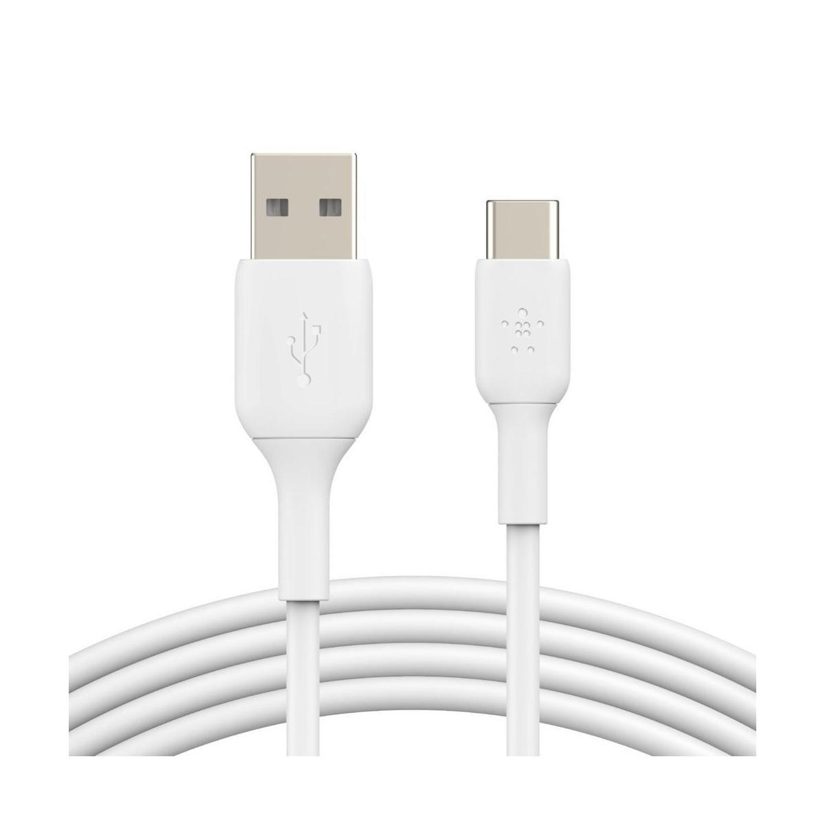 Belkin BoostCharge USB-C to USB-A Cable 1M White 3A/15W 480Mbps