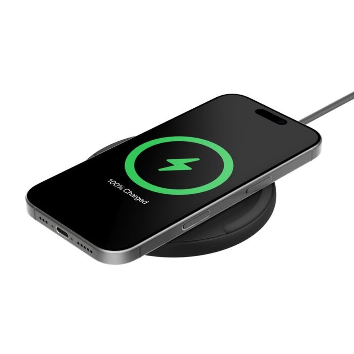 Belkin BoostCharge Wireless Charging Pad 15W + USB-C to USB-C Cable 1.5M Black