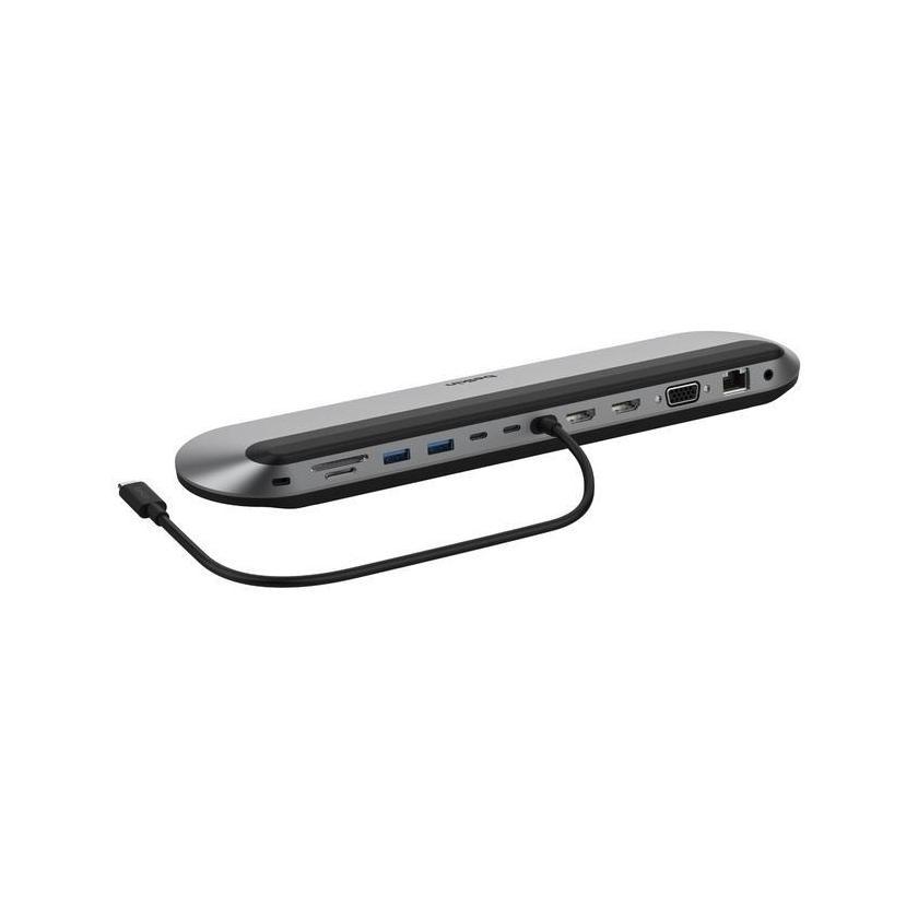 Belkin Connect Universal USB-C 11-in-1 Pro Dock+USB-C Cable Grey 100W PD