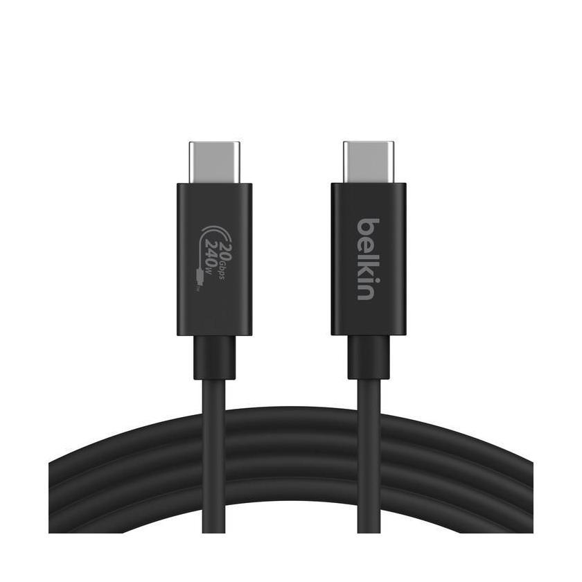 Belkin Connect USB4 USB-C to USB-C Cable (1.2M) - Black (INZ004TT1.2MBK) 5A/2...