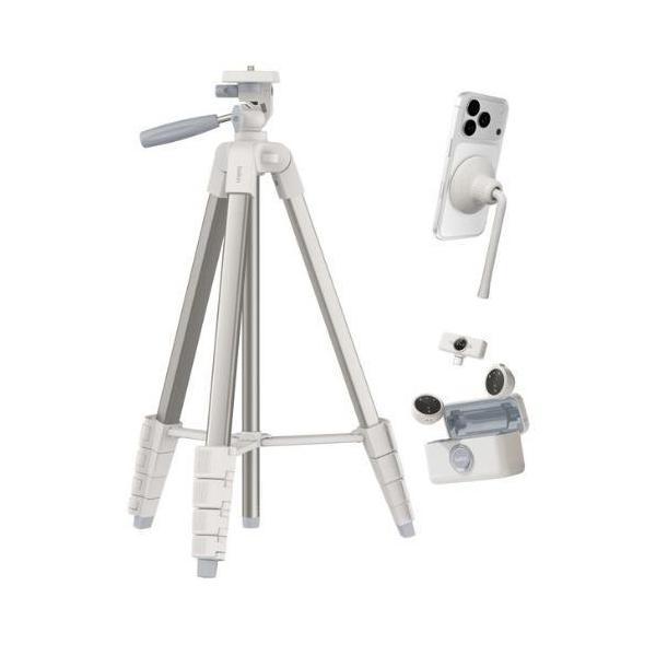 Belkin Stage Creator Kit Tripod Magnetic Phone Mount Wireless Mics White